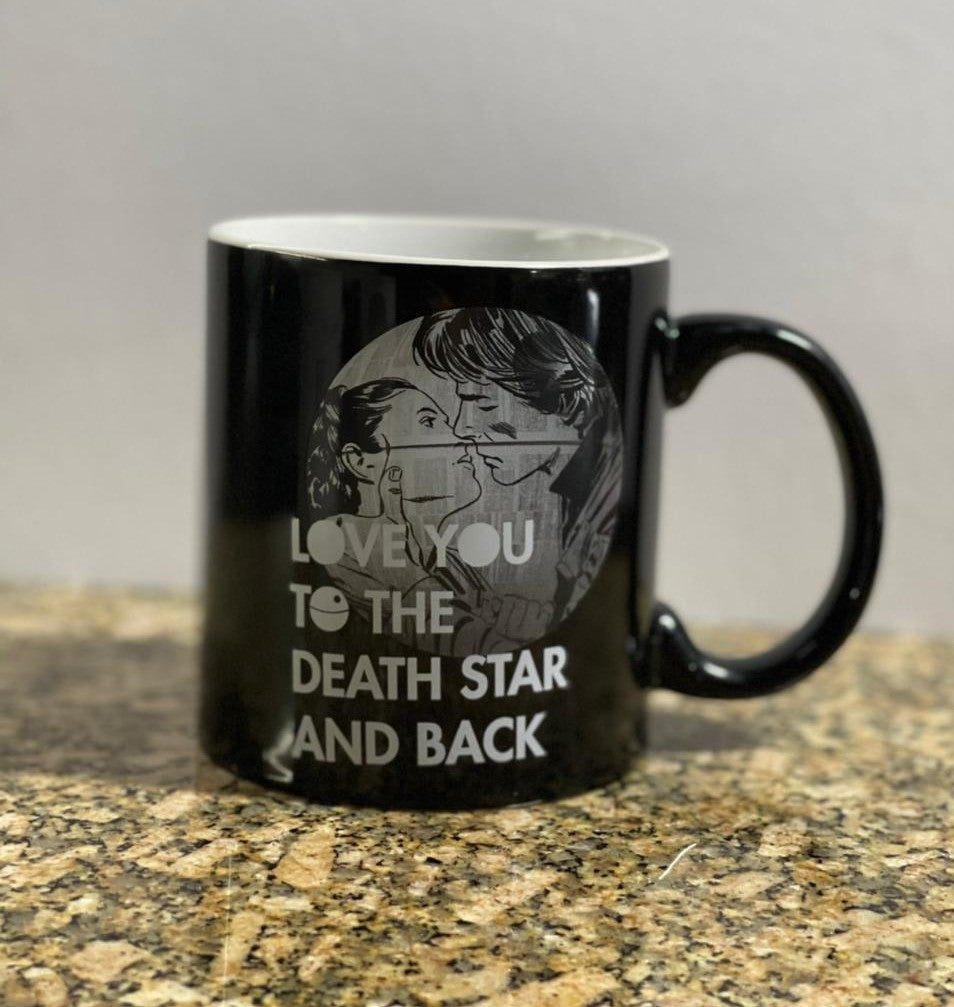 Taza Jumbo de Star Wars: Love you to the death star and back