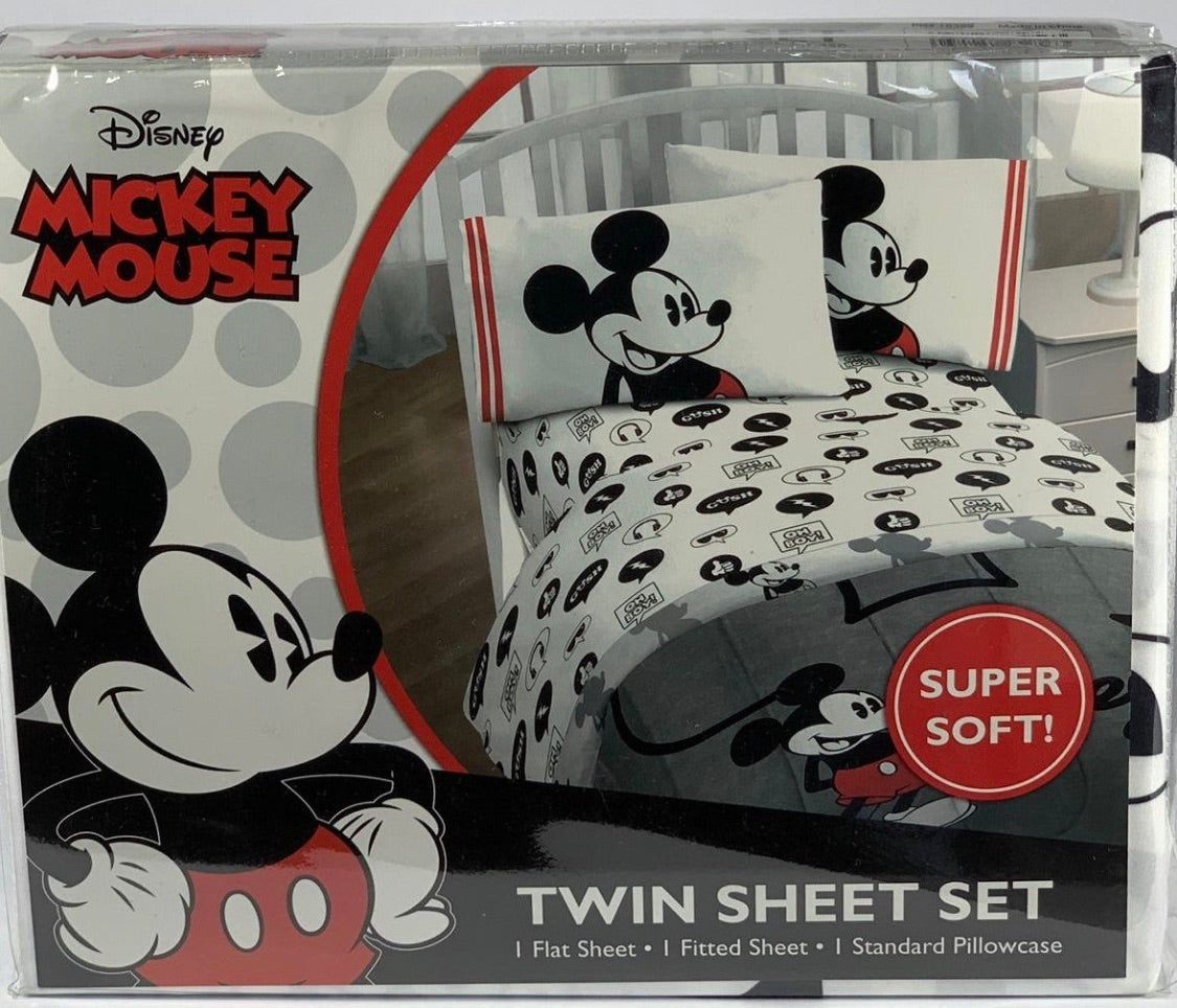 Set de sabanas individual de Mickey Mouse
