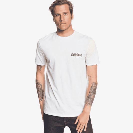 Camiseta Quiksilver Laundry Script SS Color Blanco Talla XXL