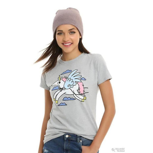T-Shirt Black Matther Unicornio Volando