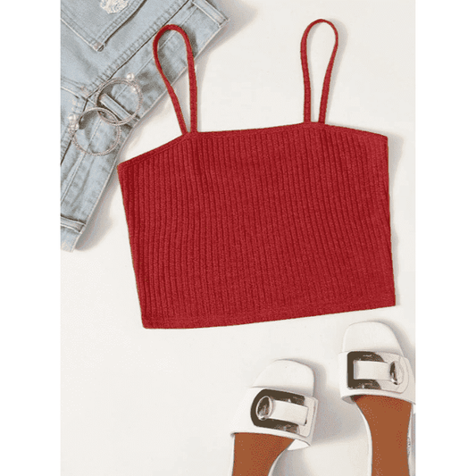 Crop top de tirantes.