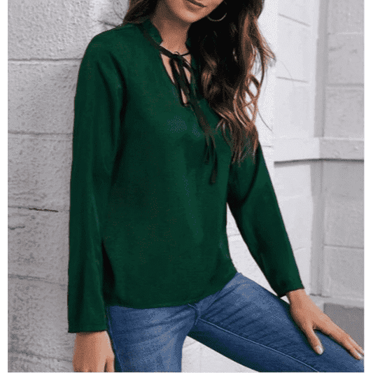 SHEIN Blusa con cordón