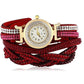 Reloj para mujer con pulsera trenzada lisa, diferentes colores