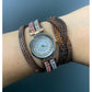 Reloj para mujer con pulsera trenzada lisa, diferentes colores