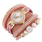Reloj para mujer con brazalete trenzado pulseras