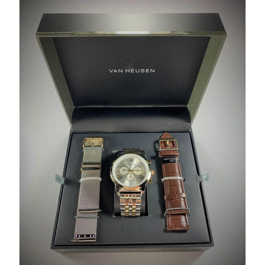 VAN HEUSEN - Reloj de hombre FLA-2 con 3 correas