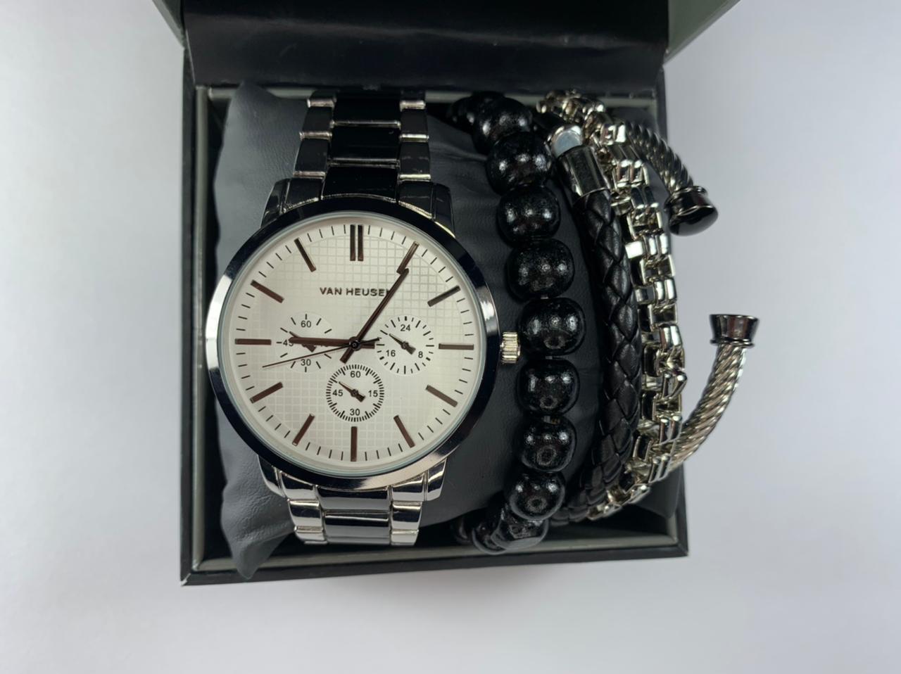 VAN HEUSEN - Juego reloj y 4 pulseras