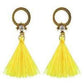 Aretes de hilo, estilo