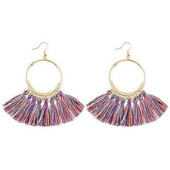 Aretes de hilo, estilo