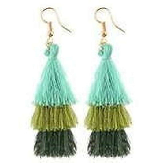 Aretes de hilo, estilo