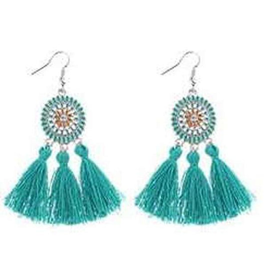 Aretes de hilo, estilo