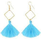 Aretes de hilo, estilo