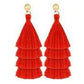 Aretes de hilo, estilo