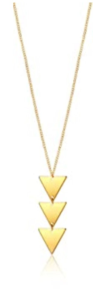 Collar dorado largo, estilo 21