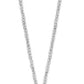 Collar plateado largo, estilo 7