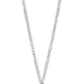 Collar plateado largo, estilo 8