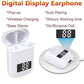 Auriculares Bluetooth inalámbricos TWS pantalla Digital LED, Color Blanco