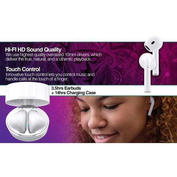 Earbuds Santana Tango, estuche con capacidad de carga