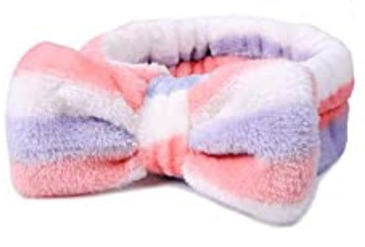 Vincha para maquillaje, multicolor en rayas