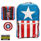 Salveque MARVEL Capitan America Cosplay Loungefly Incluye Pin