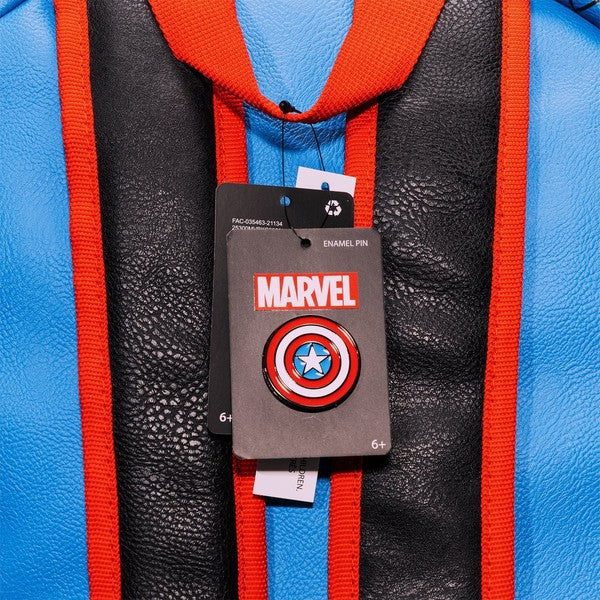 Salveque MARVEL Capitan America Cosplay Loungefly Incluye Pin