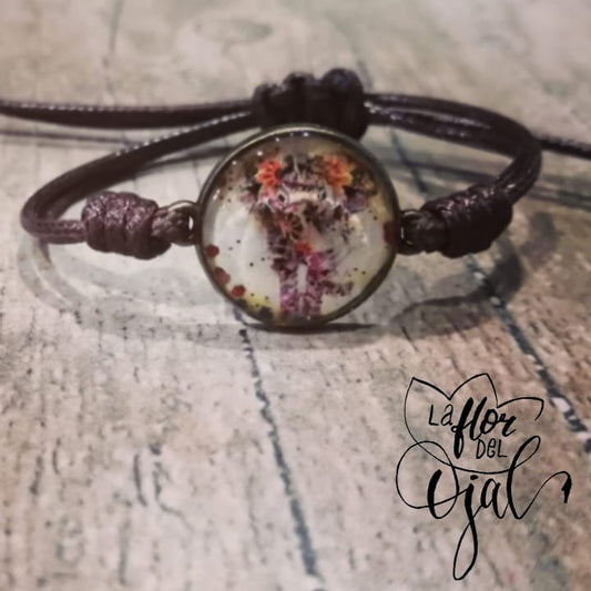 Pulsera Nudo Franciscano Flores secas