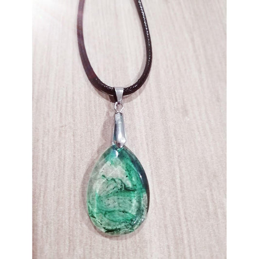 Péndulo en forma de pétalo verde profundo
