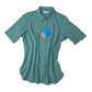 Columbia Blusa para mujer, manga larga Savanna Hill Solid Short sleeve shirt color: verde, talla: S.