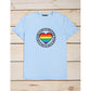 SHEIN Camiseta estampado de corazón letra LGBTQIA, talla S.