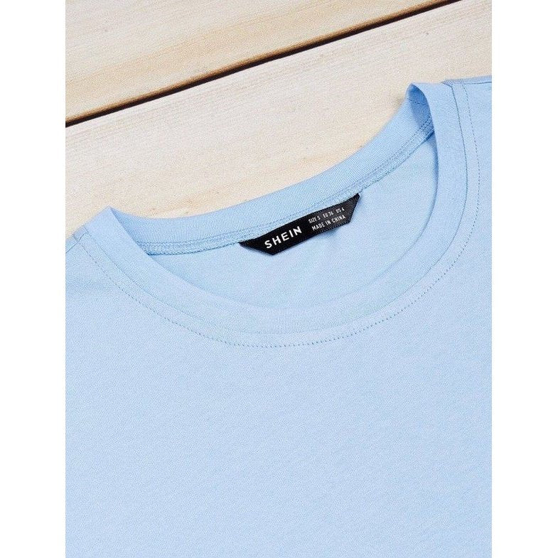 SHEIN Camiseta estampado de corazón letra LGBTQIA, talla S.