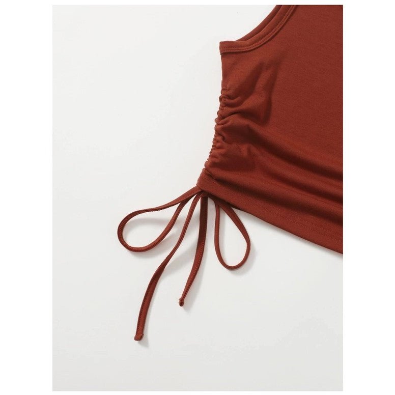 SHEIN Camiseta sin mangas con cordón lateral