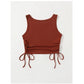 SHEIN Camiseta sin mangas con cordón lateral