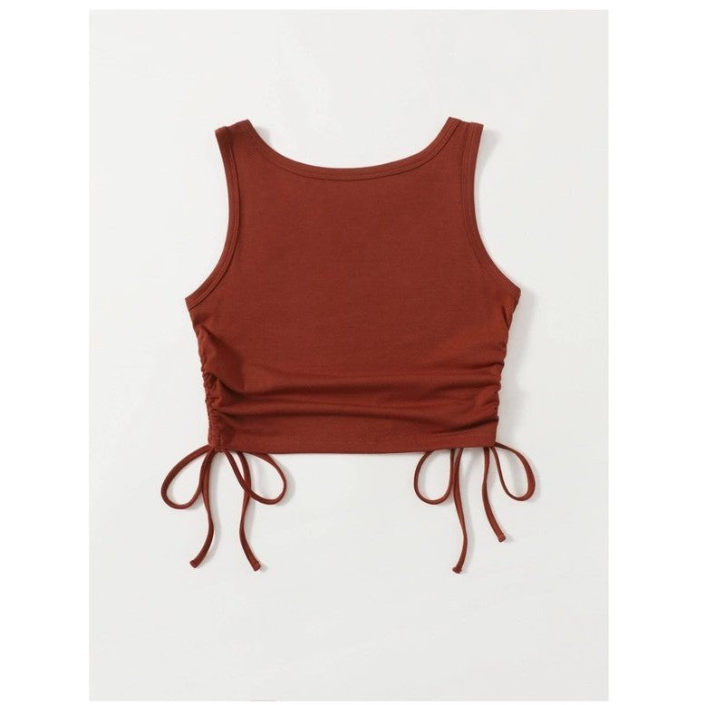 SHEIN Camiseta sin mangas con cordón lateral