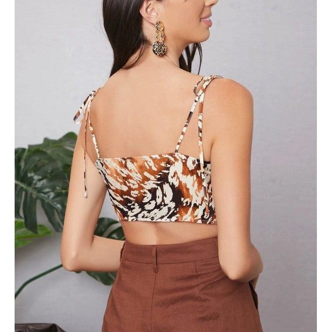 SHEIN Camis Nudo Tie-Dye Bohemio