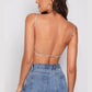 SHEIN Top tirantes, espalda abierta