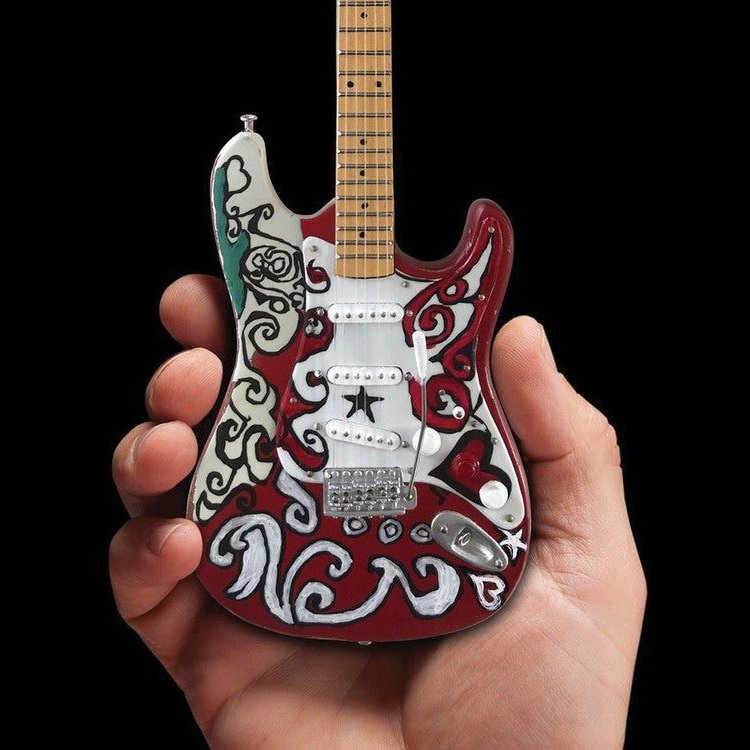 Guitarra Replica Miniatura Jimmy Hendrix Fender Stratocaster Saville Theatre