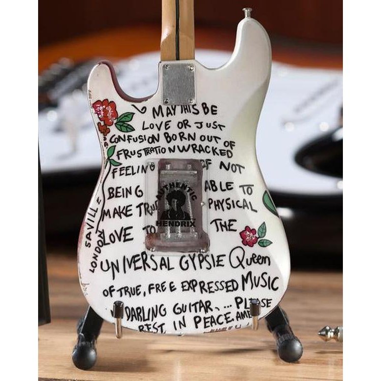 Guitarra Replica Miniatura Jimmy Hendrix Fender Stratocaster Saville Theatre