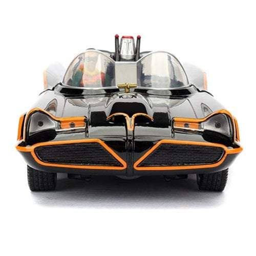 Batman - Replica de Metal, Batimovíl de 1966 Serie de TV - Escala 1:24 (Con Batman y Robin)