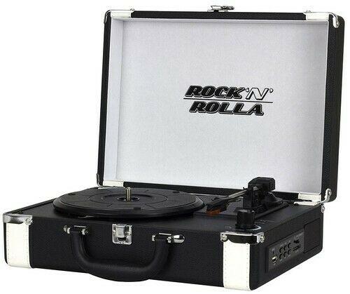 Tornamesa Portátil- Rock'n'Rolla - Negro (Recargable)