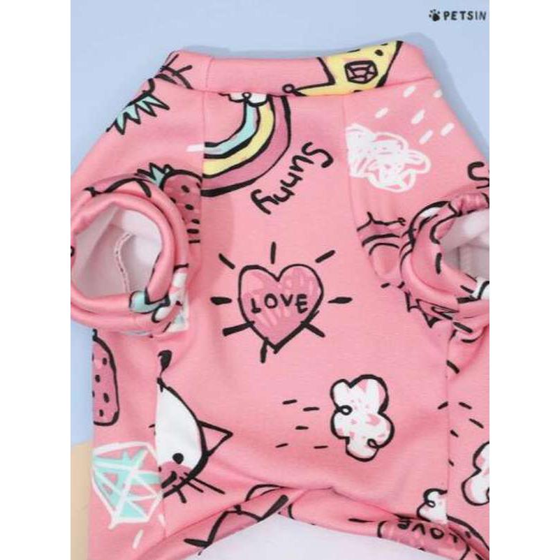 PETSIN Sudadera de perro con dibujos animados