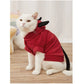 Disfraz para gato, color rojo
