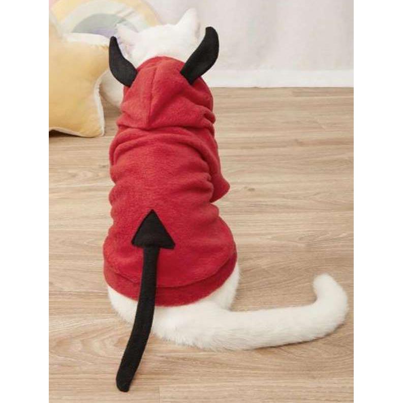 Disfraz para gato, color rojo