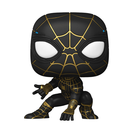 ***EXCLUSIVO***[10 Pulgadas]FUNKO - 921, SPIDER-MAN / No Way Home - Traje Negro y Dorado