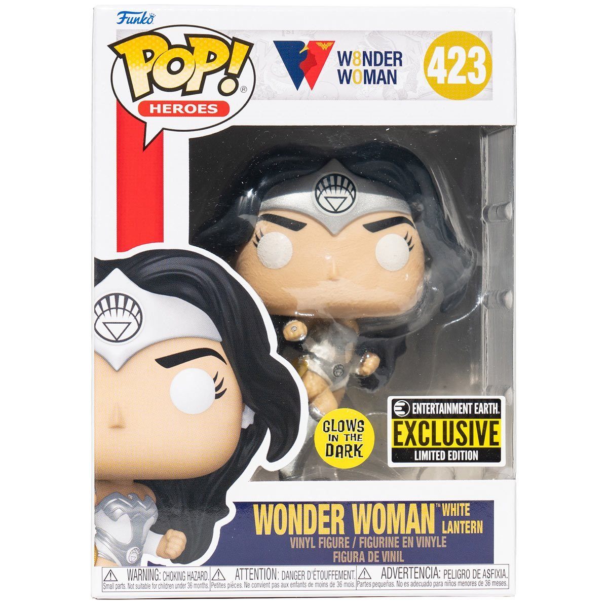 ***Exclusivo*** FUNKO Mujer Maravilla, Linterna Blanca Brilla en la Oscuridad