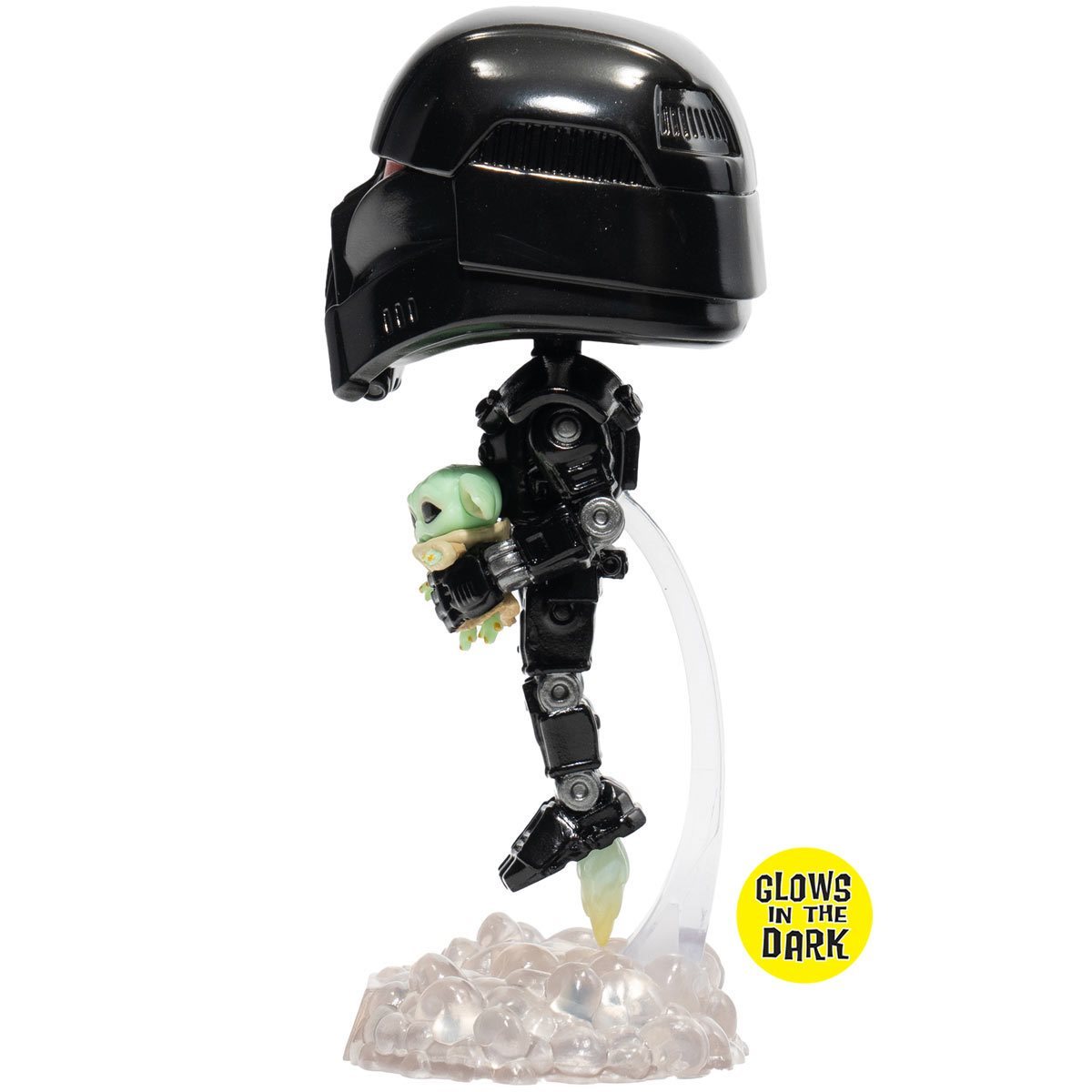 ***EXCLUSIVO***FUNKO Mandalorian Dark Trooper con Grogu Brilla en la oscuridad