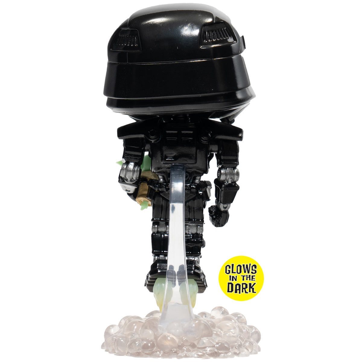 ***EXCLUSIVO***FUNKO Mandalorian Dark Trooper con Grogu Brilla en la oscuridad