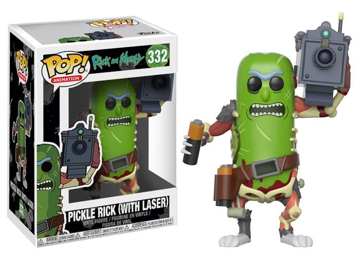 FUNKO - 332, Rick And Morty - Pepinillo Rick con Laser