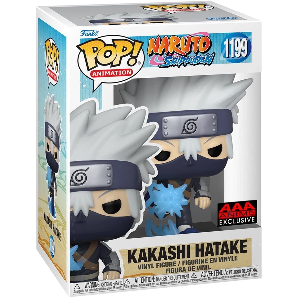 ***EXCLUSIVO*** FUNKO - 1199, Naruto Young Kakashi Hatake with Chidori (Brilla en la Oscuridad)