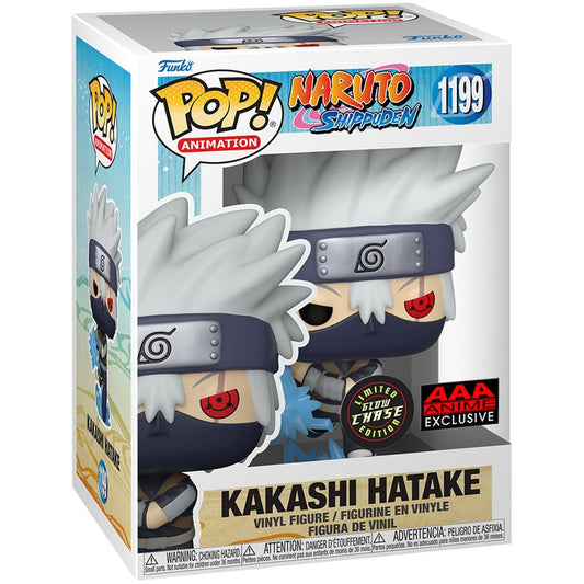 ***EXCLUSIVO***CHASE*** FUNKO - 1199, Naruto Young Kakashi Hatake with Chidori (Brilla en la Oscuridad)