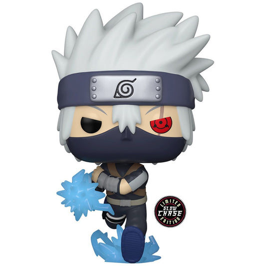 ***EXCLUSIVO***CHASE*** FUNKO - 1199, Naruto Young Kakashi Hatake with Chidori (Brilla en la Oscuridad)